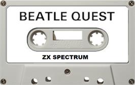 Cartridge artwork for Beatle Quest on the Sinclair ZX Spectrum.