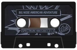 Cartridge artwork for Big Nose's American Adventure on the Sinclair ZX Spectrum.