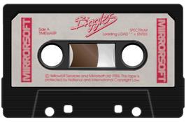 Cartridge artwork for Biggles on the Sinclair ZX Spectrum.