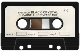 Cartridge artwork for Black Crystal on the Sinclair ZX Spectrum.