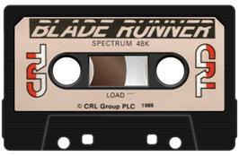 Cartridge artwork for Blade Runner on the Sinclair ZX Spectrum.