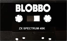 Cartridge artwork for Blobbo on the Sinclair ZX Spectrum.