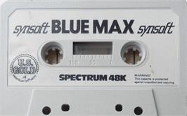 Cartridge artwork for Blue Max on the Sinclair ZX Spectrum.