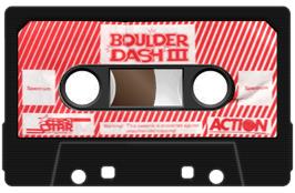 Cartridge artwork for Boulder Dash 3 on the Sinclair ZX Spectrum.