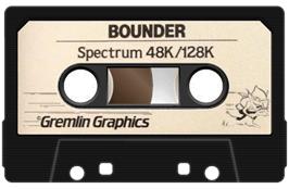 Cartridge artwork for Bounder on the Sinclair ZX Spectrum.