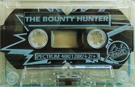 Cartridge artwork for Bounty Hunter (River Software) on the Sinclair ZX Spectrum.