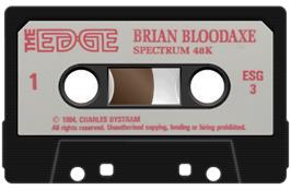 Cartridge artwork for Brian Bloodaxe on the Sinclair ZX Spectrum.