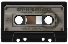 Cartridge artwork for Bride Of Frankenstein on the Sinclair ZX Spectrum.