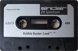Cartridge artwork for Bubble Buster on the Sinclair ZX Spectrum.