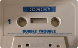 Cartridge artwork for Bubble Trouble on the Sinclair ZX Spectrum.