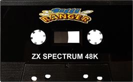 Cartridge artwork for Buggy Ranger on the Sinclair ZX Spectrum.