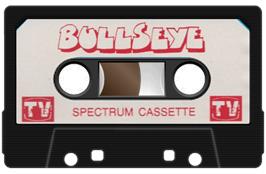 Cartridge artwork for Bullseye on the Sinclair ZX Spectrum.