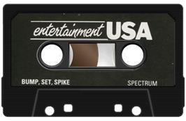 Cartridge artwork for Bump, Set, Spike! on the Sinclair ZX Spectrum.