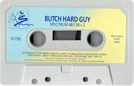 Cartridge artwork for Butch - Hard Guy on the Sinclair ZX Spectrum.