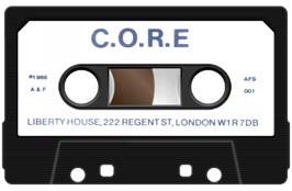 Cartridge artwork for CORE on the Sinclair ZX Spectrum.