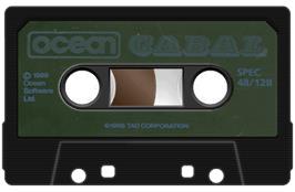 Cartridge artwork for Cabal on the Sinclair ZX Spectrum.