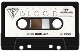 Cartridge artwork for Captain Blood on the Sinclair ZX Spectrum.