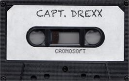 Cartridge artwork for Captain Drexx on the Sinclair ZX Spectrum.