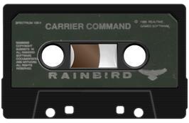 Cartridge artwork for Carrier Command on the Sinclair ZX Spectrum.