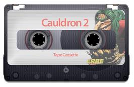 Cartridge artwork for Cauldron II: The Pumpkin Strikes Back on the Sinclair ZX Spectrum.
