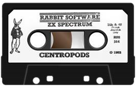Cartridge artwork for Centropods on the Sinclair ZX Spectrum.