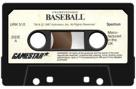 Cartridge artwork for Championship Baseball on the Sinclair ZX Spectrum.