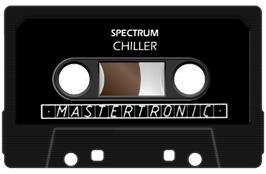 Cartridge artwork for Chiller on the Sinclair ZX Spectrum.