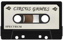 Cartridge artwork for Circus Games on the Sinclair ZX Spectrum.