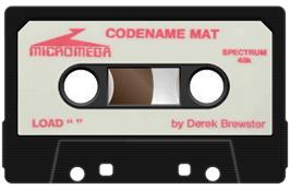 Cartridge artwork for Codename Mat on the Sinclair ZX Spectrum.