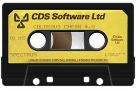 Cartridge artwork for Colossus Chess 4 on the Sinclair ZX Spectrum.