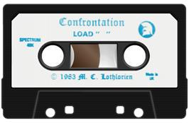 Cartridge artwork for Confrontation on the Sinclair ZX Spectrum.