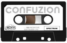Cartridge artwork for Confuzion on the Sinclair ZX Spectrum.