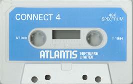 Cartridge artwork for Connect 4 on the Sinclair ZX Spectrum.
