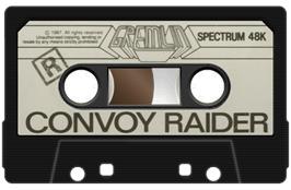 Cartridge artwork for Convoy Raider on the Sinclair ZX Spectrum.