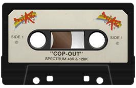 Cartridge artwork for Cop-out on the Sinclair ZX Spectrum.