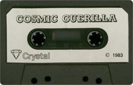 Cartridge artwork for Cosmic Guerrilla on the Sinclair ZX Spectrum.