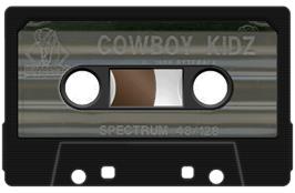 Cartridge artwork for Cowboy Kidz on the Sinclair ZX Spectrum.