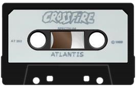 Cartridge artwork for Crossfire on the Sinclair ZX Spectrum.