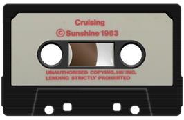 Cartridge artwork for Cruising on the Sinclair ZX Spectrum.
