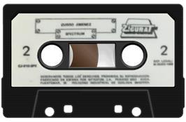 Cartridge artwork for Curro Jimenez on the Sinclair ZX Spectrum.