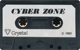 Cartridge artwork for Cyber Zone on the Sinclair ZX Spectrum.