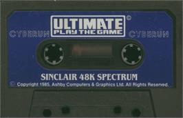 Cartridge artwork for Cyberun on the Sinclair ZX Spectrum.