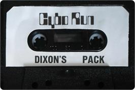 Cartridge artwork for Cybo Run on the Sinclair ZX Spectrum.