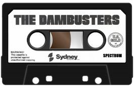 Cartridge artwork for Dam Busters, The on the Sinclair ZX Spectrum.