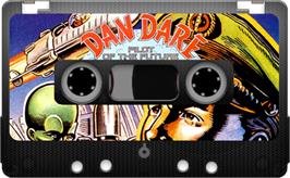 Cartridge artwork for Dan Dare: Pilot of the Future on the Sinclair ZX Spectrum.