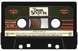Cartridge artwork for Dark Sceptre on the Sinclair ZX Spectrum.