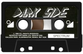 Cartridge artwork for Dark Side on the Sinclair ZX Spectrum.