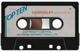 Cartridge artwork for Dawnssley on the Sinclair ZX Spectrum.