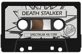 Cartridge artwork for Death Stalker on the Sinclair ZX Spectrum.