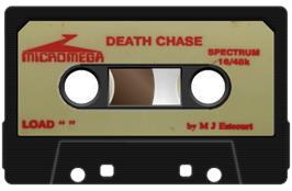 Cartridge artwork for Deathchase on the Sinclair ZX Spectrum.